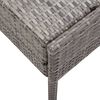 vidaXL 6 Piece Garden Lounge Set with Cushions Poly Rattan Grey