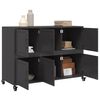 vidaXL Sideboard Black 100.5x39x72 cm Steel