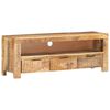 vidaXL TV Cabinet 110x30x40 cm Rough Mango Wood