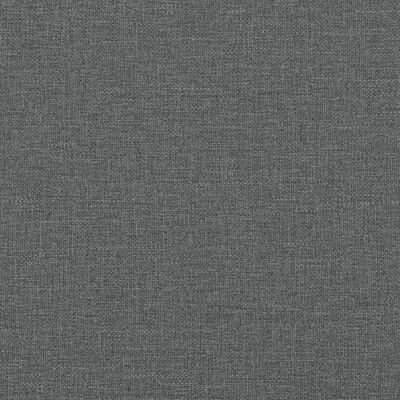 vidaXL Daybed with Trundle Dark Grey 100x190 cm Fabric