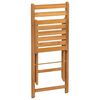 vidaXL Folding Bistro Chairs 8 pcs Solid Wood Acacia