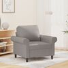 vidaXL Sofa Chair Light Grey 60 cm Fabric