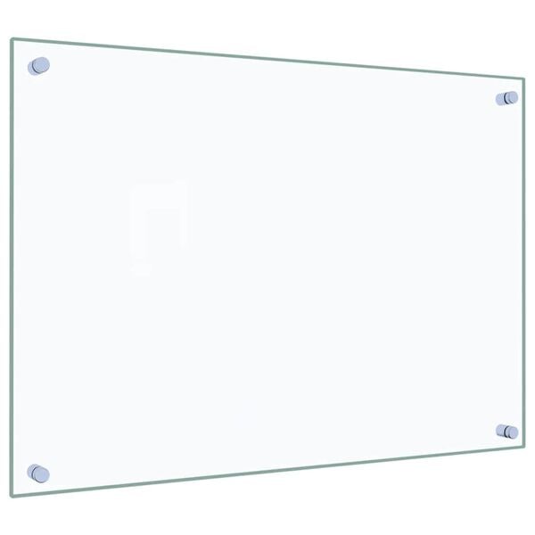 vidaXL Kitchen Backsplashes 2 pcs Transparent 70x50 cm Tempered Glass