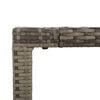 vidaXL 3 Piece Garden Dining Set with Cushions Grey Poly Rattan