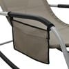 vidaXL Sun Loungers 2 pcs Textilene Taupe and Grey