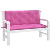 vidaXL Garden Bench Cushions 2pcs Pink 120x50x7cm Fabric