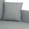 vidaXL 3-Seater Sofa Light Grey 180 cm Fabric