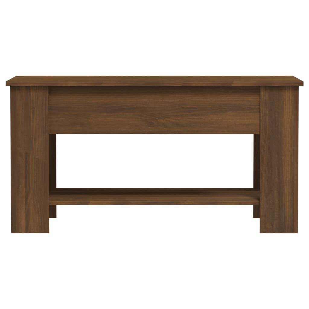 vidaXL Coffee Table Brown Oak 101x49x52 cm Engineered Wood