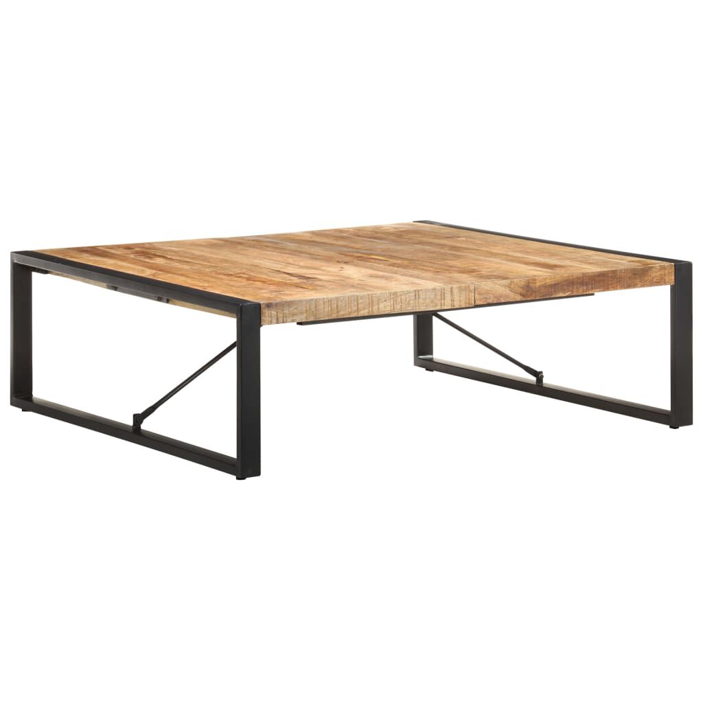 vidaXL Coffee Table 120x120x40 cm Rough Mango Wood