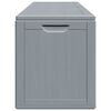 vidaXL Garden Storage Box 270L Grey PP Wood Look