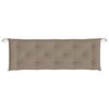vidaXL Garden Bench Cushions 2pcs Taupe 150x50x7cm Oxford Fabric