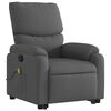 vidaXL Stand up Massage Recliner Chair Dark Grey Fabric