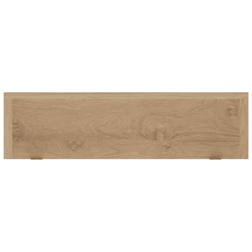 vidaXL Wall Shelves 2 pcs 60x15x4 cm Solid Wood Teak