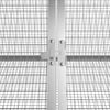vidaXL Rabbit Cage Anthracite 201.5x80.5x71 cm Galvanised Steel