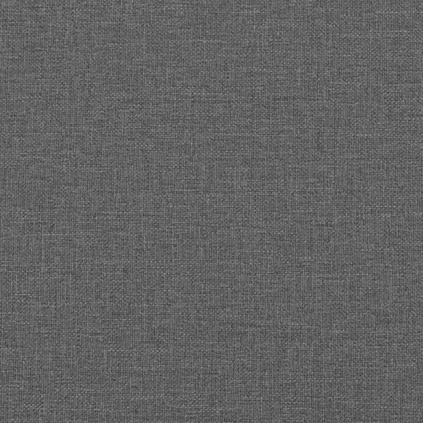 vidaXL Bed Frame with LED without Mattress "Hvar" Dark Grey 100x190 cm Fabric