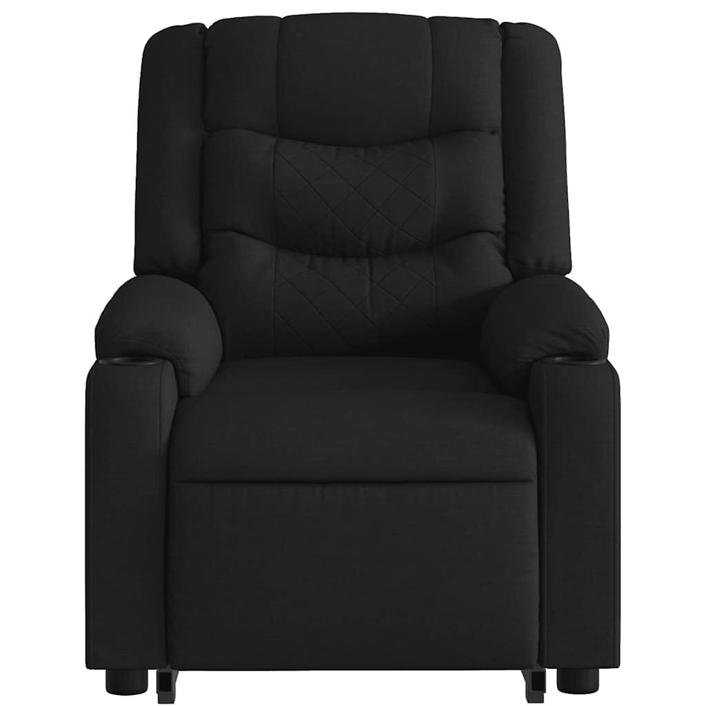 vidaXL Electric Stand up Massage Recliner Chair Black Fabric