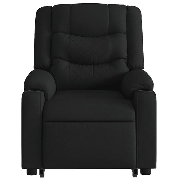 vidaXL Electric Stand up Massage Recliner Chair Black Fabric