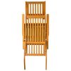 vidaXL Outdoor Deck Chairs with Footrests and Table Solid Wood Acacia