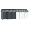vidaXL Bird Cage Anthracite 422 x 103 x 142 cm Galvanised steel