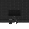 vidaXL Garden Sofa with Cushions 2-Seater Black Poly Rattan