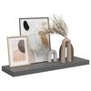 vidaXL Floating Wall Shelf High Gloss Grey 80x23.5x3.8 cm MDF
