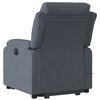 vidaXL Stand up Massage Recliner Chair Dark Grey Velvet