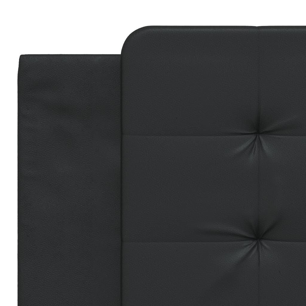 vidaXL Headboard Cushion "Zadar" Black 183 cm King Faux Leather