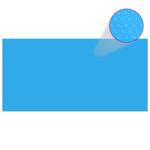 vidaXL Rectangular Pool Cover 1200x600 cm PE Blue
