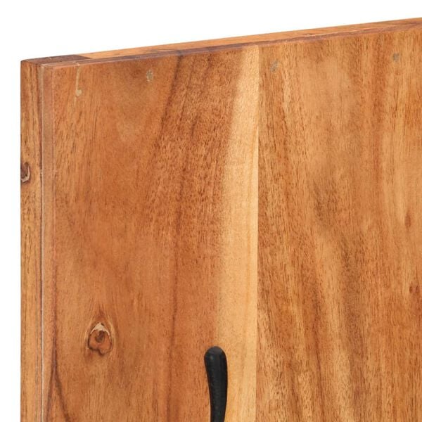 vidaXL Wall-mounted Coat Racks 2 pcs 36x3x110 cm Solid Acacia Wood