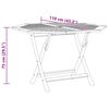 vidaXL Folding Garden Table 110x110x75 cm Solid Wood Teak