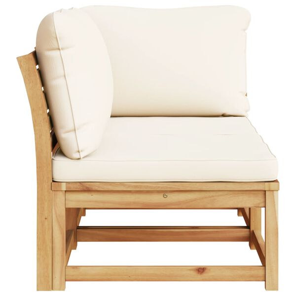 vidaXL 2 Piece Garden Lounge Set with Cushions Solid Wood Acacia