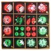 vidaXL Christmas Bauble Set 40 pcs Red and Green