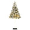 vidaXL Artificial Christmas Tree 300 LEDs & Flocked Snow 180 cm