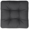 vidaXL Pallet Cushion Black 58x58x10 cm Fabric