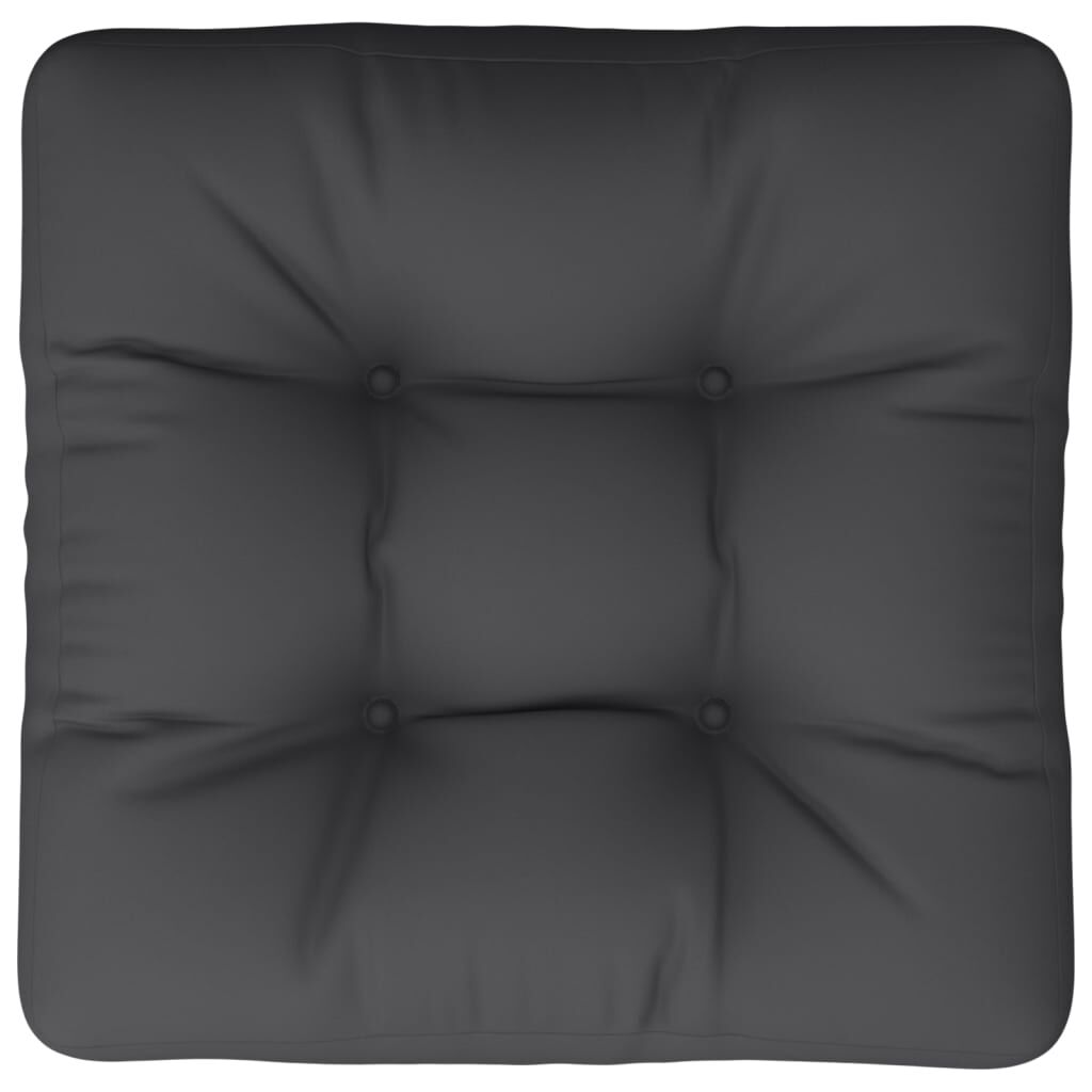 vidaXL Pallet Cushion Black 58x58x10 cm Fabric
