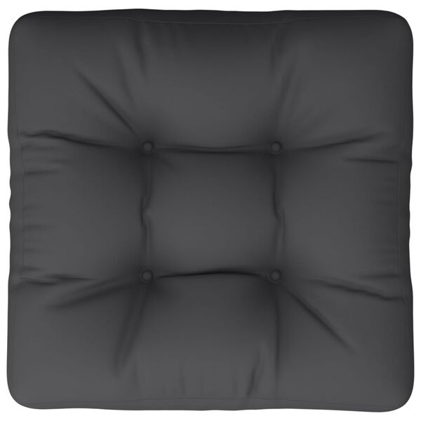 vidaXL Pallet Cushion Black 58x58x10 cm Fabric