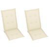 vidaXL Rocking Chair with Cushions Solid Acacia Wood