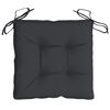 vidaXL Chair Cushions 6 pcs Black 40x40x7 cm Oxford Fabric