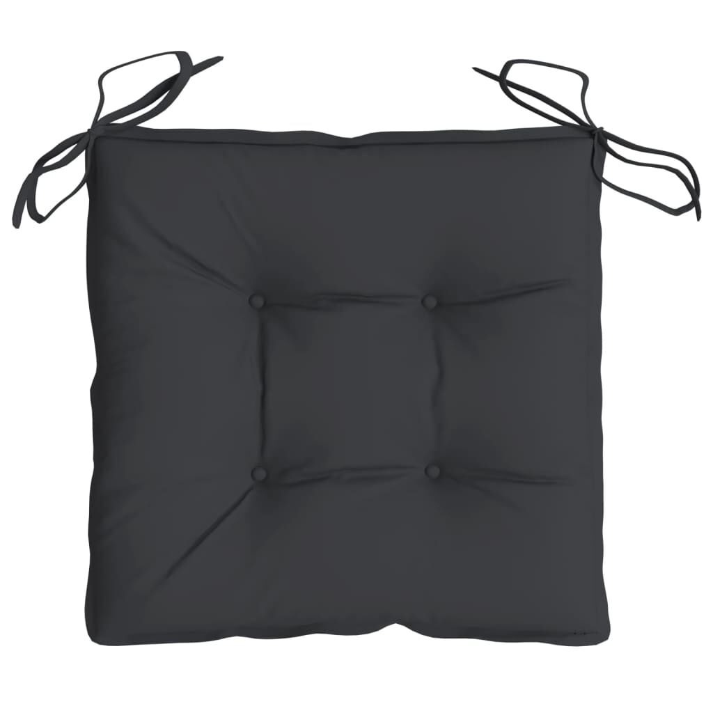 vidaXL Chair Cushions 6 pcs Black 40x40x7 cm Oxford Fabric