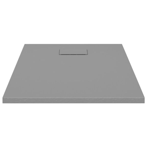 vidaXL Shower Base Tray SMC Grey 90x70 cm