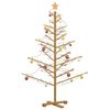 vidaXL Wooden Christmas Tree with Stand Brown 150 cm Solid pine wood