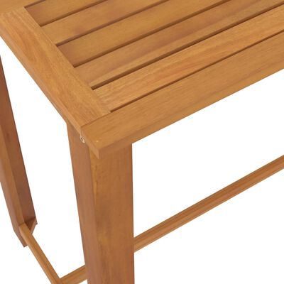 vidaXL 7 Piece Garden Bar Set with Cushions Brown