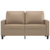 vidaXL 2-Seater Sofa Cappuccino 120 cm Faux Leather