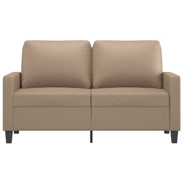 vidaXL 2-Seater Sofa Cappuccino 120 cm Faux Leather
