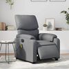 vidaXL Electric Massage Recliner Chair Grey Faux Leather
