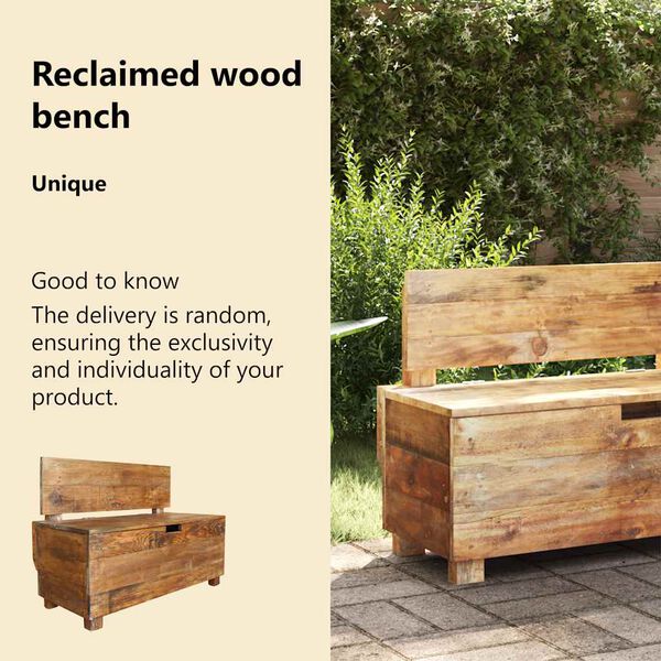 vidaXL Bench Solid Mahogany Wood 86x40x60 cm
