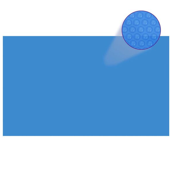 vidaXL Rectangular Pool Cover 500x300 cm PE Blue