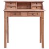 vidaXL Writing Desk with Drawers 90x50x101 cm Solid Mahogany Wood