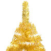 vidaXL Artificial Pre-lit Christmas Tree with Stand Gold 240 cm PET