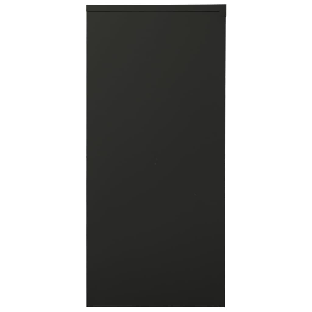 vidaXL Sliding Door Cabinet with Planter Box Anthracite Steel